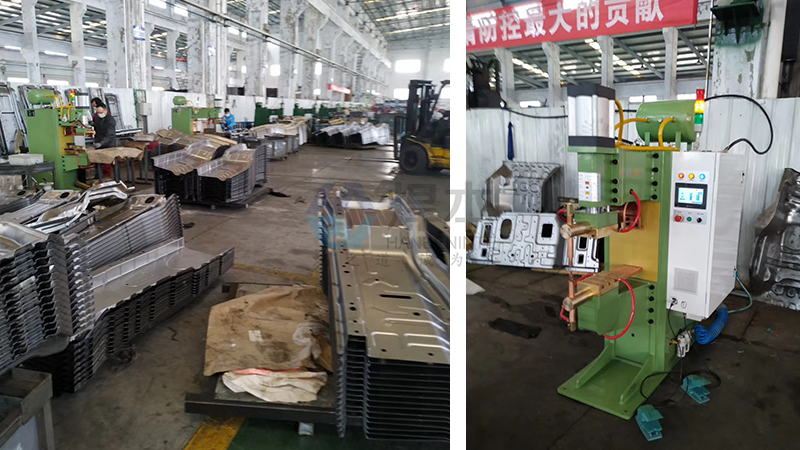 焊本調試煙臺汽車制造公司中頻點焊機1